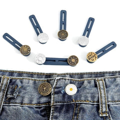 2pcs Button Extender For Pants Adjustable Waist Retractable Waistband