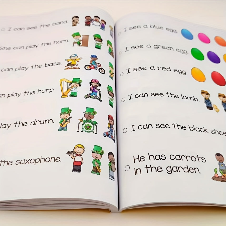 English Learning Workbook Through Pictures, Words, Sentences