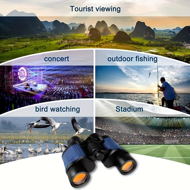 High-Powered HD Portable Binoculars BAK4 Prism Waterproof for Bird Watching