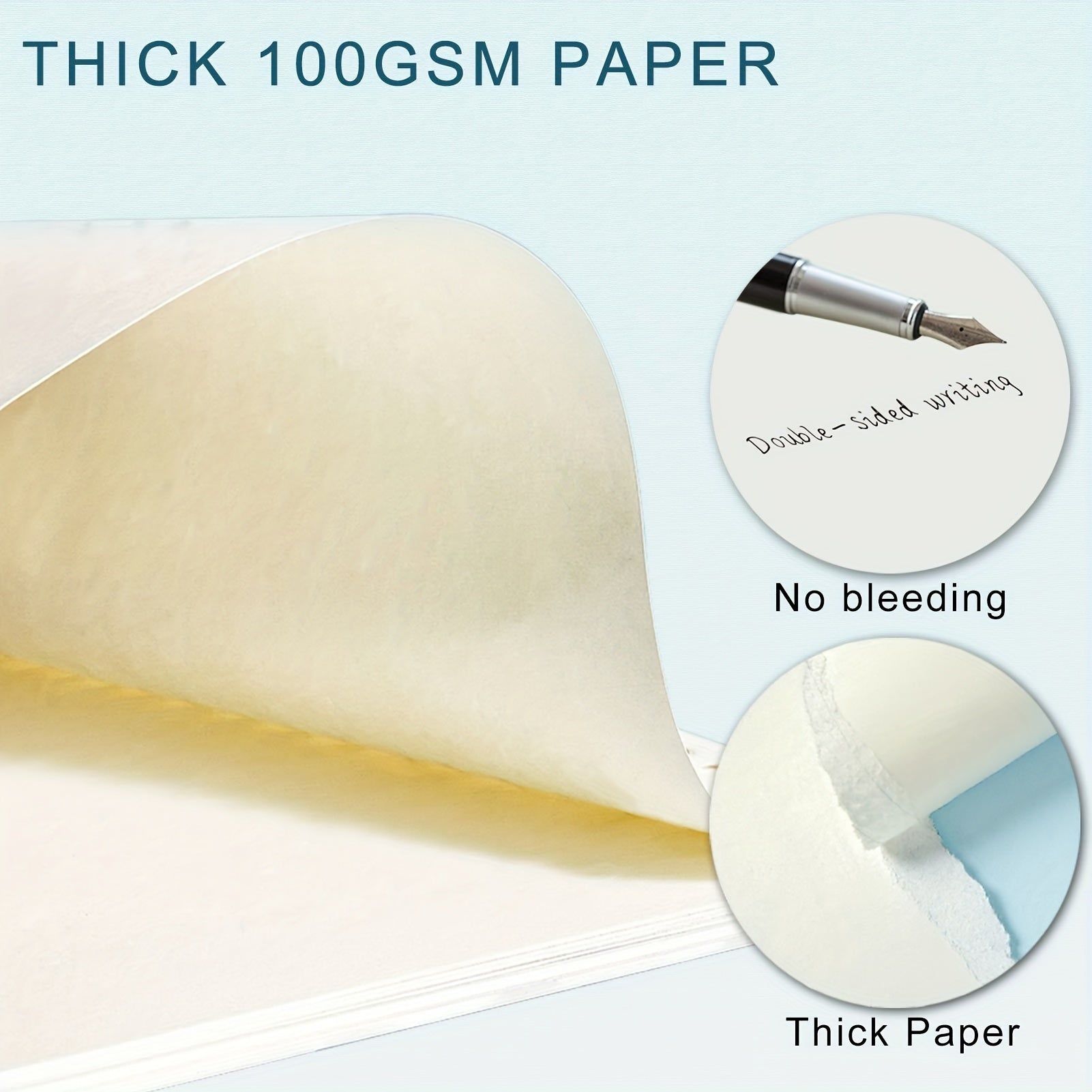 A6 Filler Paper 80 Sheets 160 Pages Blank Loose Leaf Refills