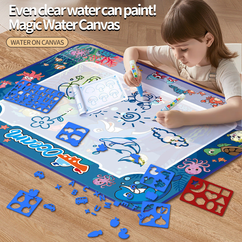 Magical Water Canvas Set with Reusable Graffiti Pen