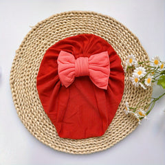 Soft Elastic Bowknot Turban for Baby Girls