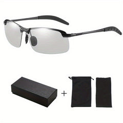 Retro Polarized Photochromic Sunglasses UV400 Protection