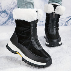 Women's Non slip High Tube Snow Shoes Warm Outdoor Shoes