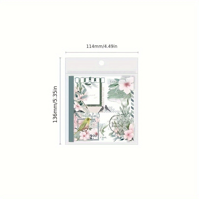 Sticker Book Writing Flower Period Series Double Material Die Cut Diary Memo