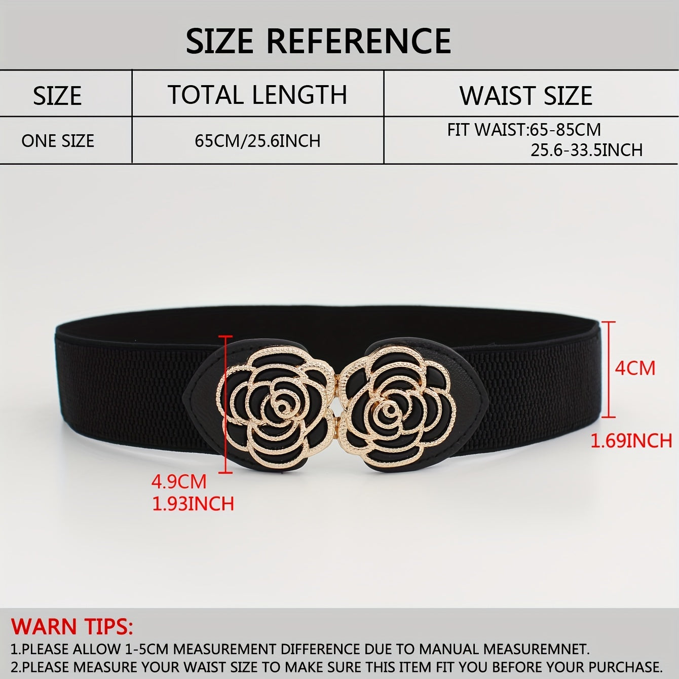Vintage Stretch Waist Belt Women Dress Waistband Metal Leaf Buckle