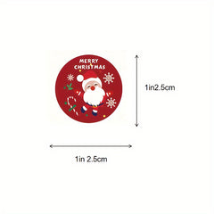 500 Christmas Stickers Rolls - Party Decorations for Elderly