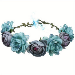 Adjustable Flower Headband for Wedding Women Travel