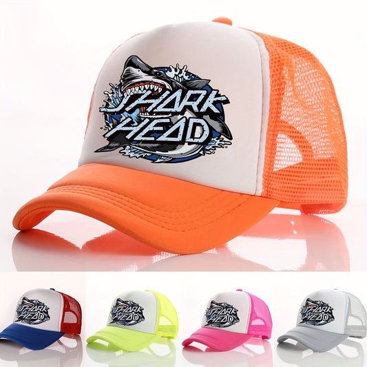 Summer Multicolor Hat Shark Print Men's Peaked Cap Street Sunshade Baseball Cap