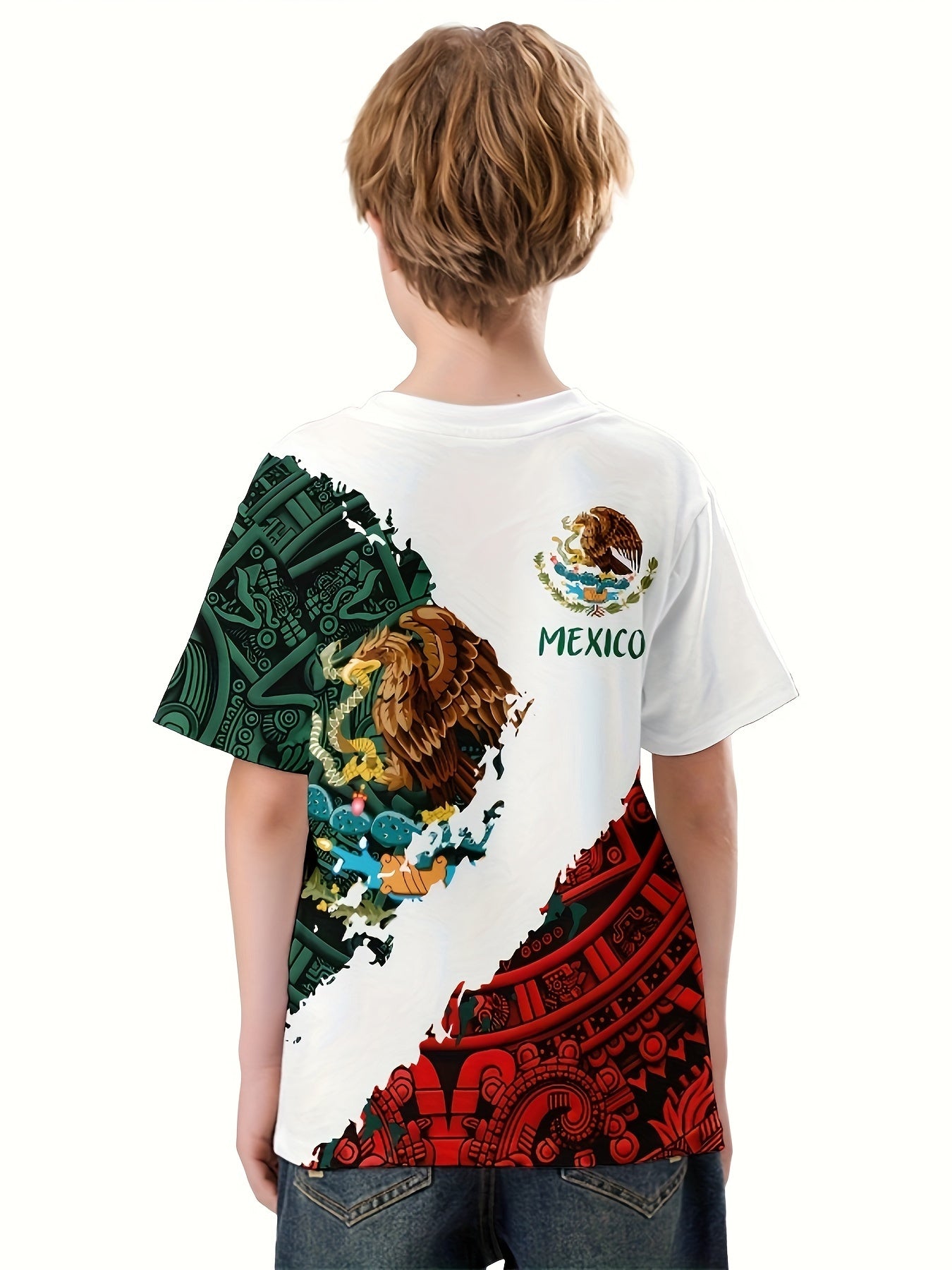 Eagle 3D Print Boys Meaningful T Shirt Short Sleeve Tee For Toddler Kids
