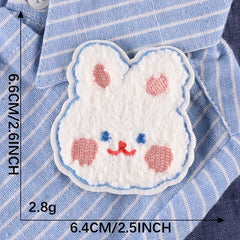 5pcs Rabbit DIY Iron On Patches For Clothing