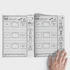 Winter Sentence Writing & Cut and Paste Workbook for Kids