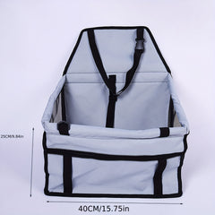 Portable Pet Car Booster Seat for Comfort & Safety