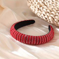 Baroque Crystal Beaded Hair Band Glitter Headdress Hair Accessories Women