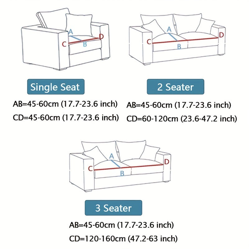 Polyester Printed Sofa Slipcover Stretch Sofa Cover Furniture Protector