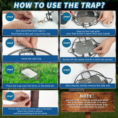 2 Pack Spring Traps - Outdoor and Home Use