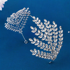 Crystal Leaf Shape Headband Bridal Hair Accessories