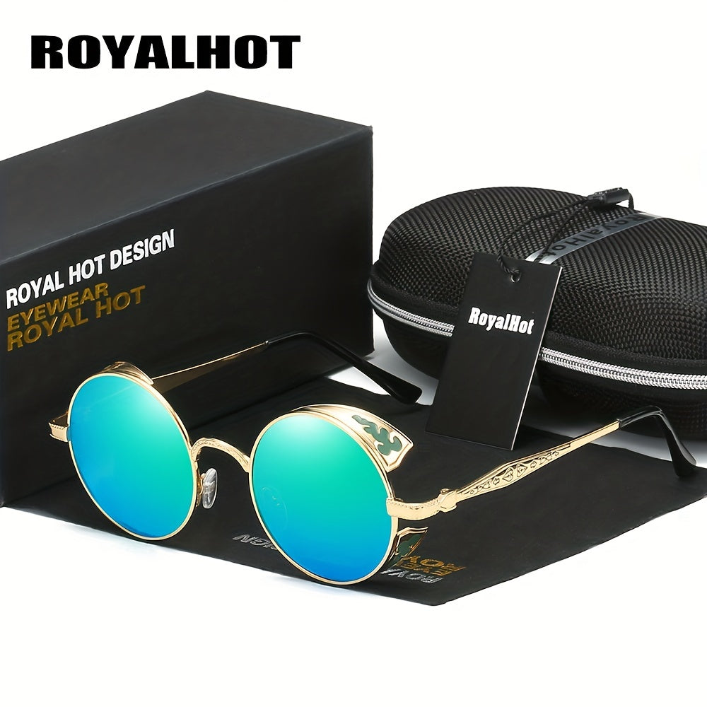 RoyalHot Unisex Round Polarized Sunglasses