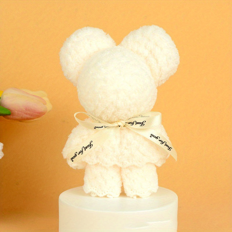1pc Bear Towel Soft Washcloth Handkerchief for Home Bathroom Gift