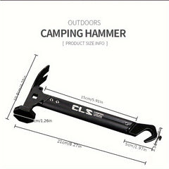 Mini Tent Hammer & Stake Remover Combo for Camping