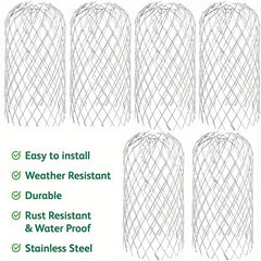 6pcs Drainage Protection Filter Mesh Rust-proof Sturdy Prevent Blockage