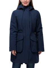 Women's Waterproof Long Puffer Jacket Hooded Winter Coat