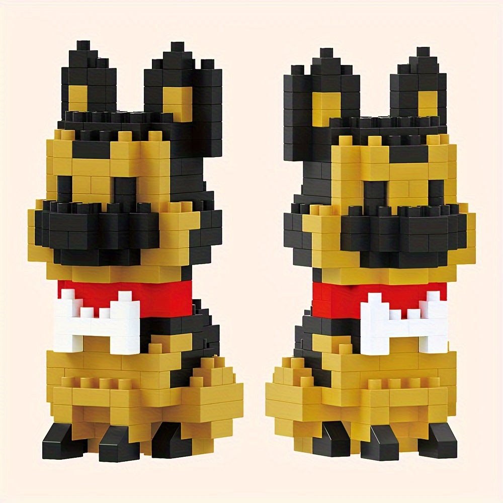 Wolfhound Building Blocks Pet Dog Model Assembled Building Block Toys