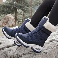 Women's Waterproof Snow Boots Warm Plush Lined Hiking Boots