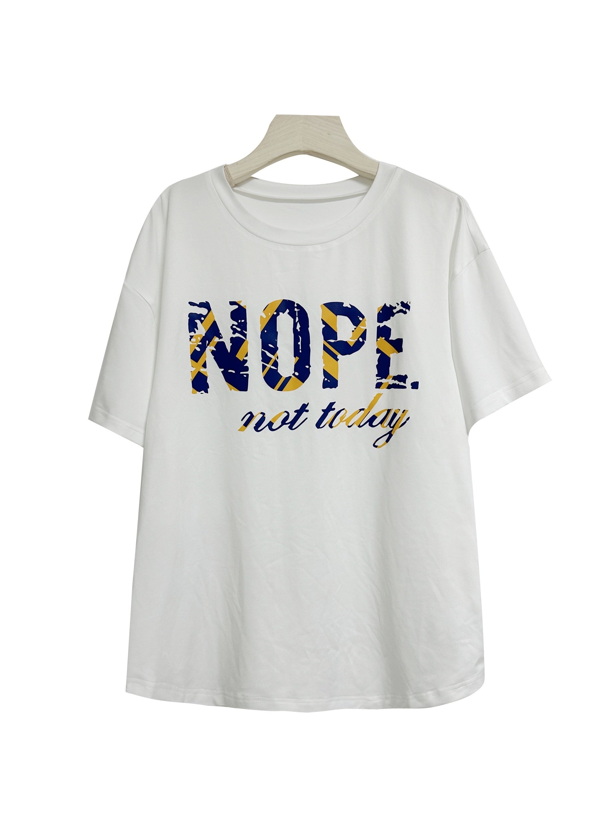  Slogan Print Top & Shorts 2 Piece Set