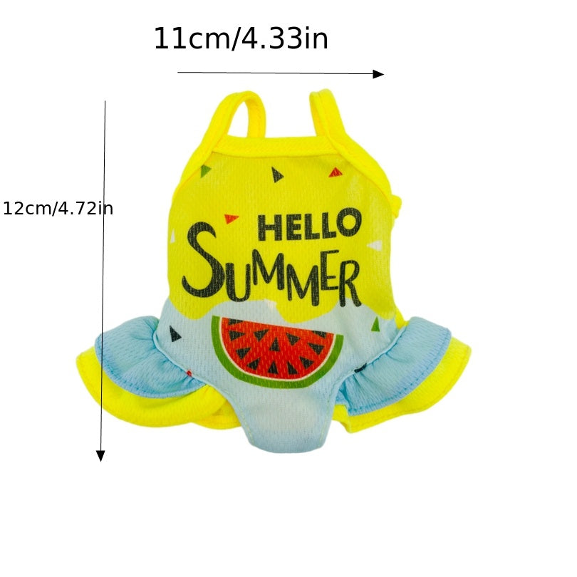 Watermelon Pattern Jumpsuit Doll Clothes for 12 Inch Baby Dolls