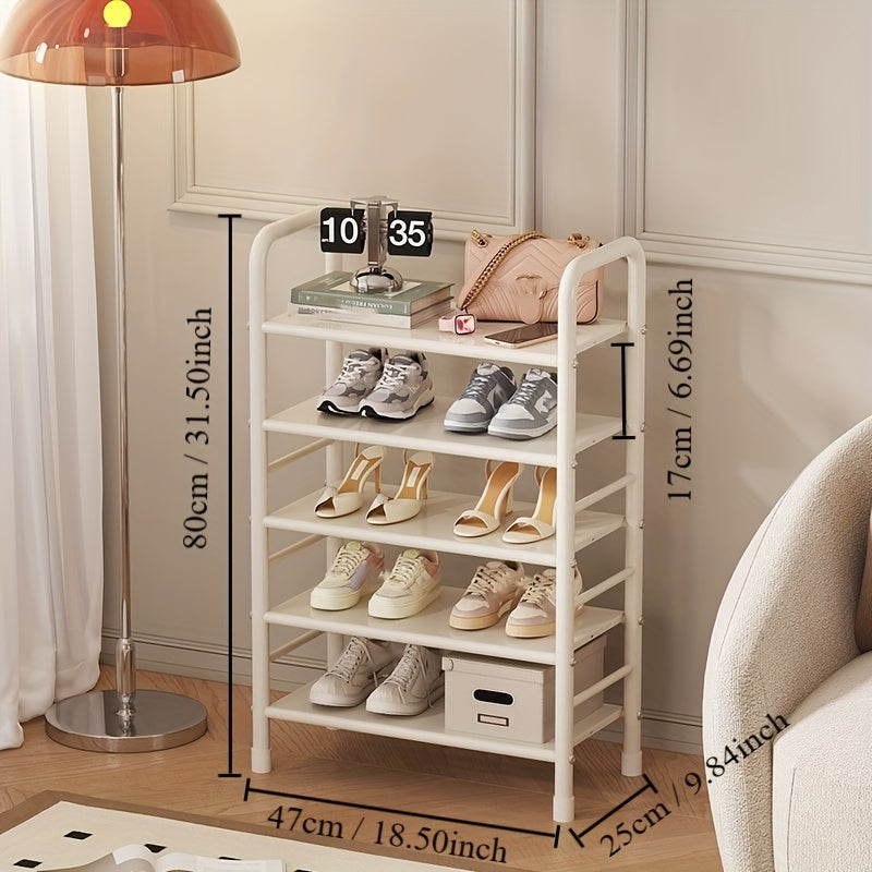 1pc Shoe Storage Rack Household Layer Shoe Rack Bedroom Floor Standing Storage