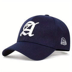 Gothic A Embroidery Baseball Cap Unisex Sun Hats Lightweight Dad Hat
