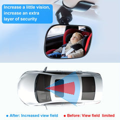 Baby Car Mirror Wide Angle Convex Mirror for Infant Toddler Child Backseat
