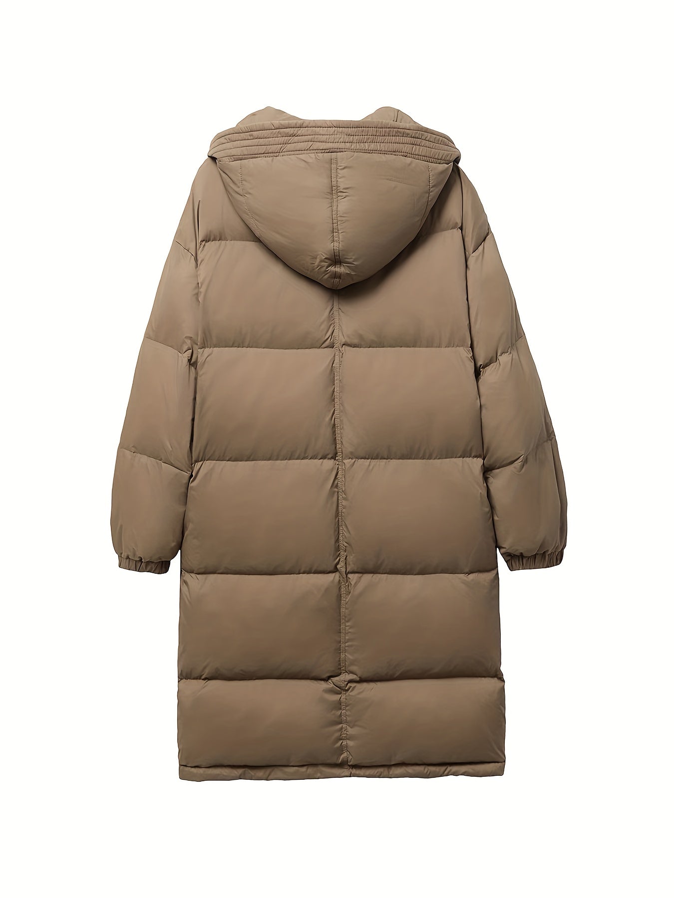 Women's Over The Knee Puffer Hooded Jacket