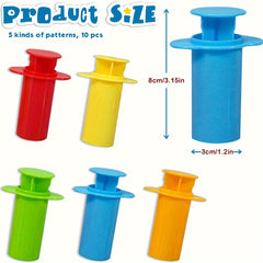 Colorful Kids Craft Tool with Star Heart Flower Shapes