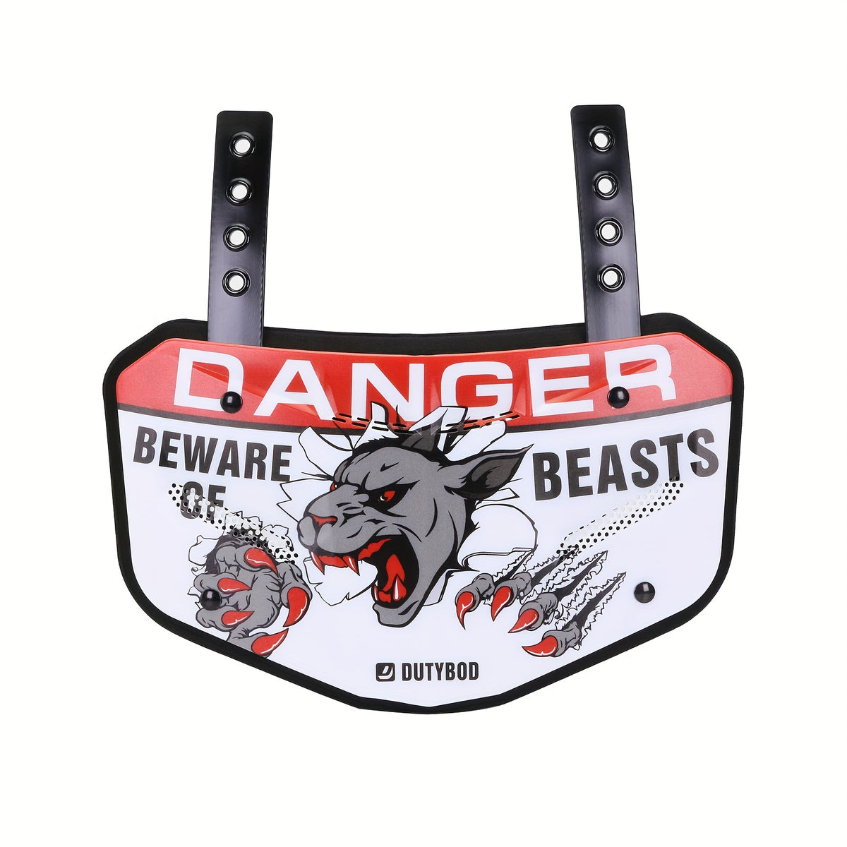 Football Back Plate with Vents Low Back Pad