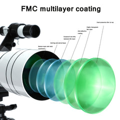 HD High Power Astronomy Telescope 15x 150x Professional Monocular