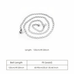Metal Chain Belt Decoration Thin Waist Chain For Women