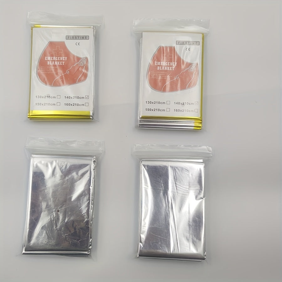 Outdoor Survival Insulation Blanket Double sided Silver Sunscreen Blanket