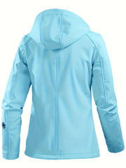 Women's Waterproof Hooded Sports Jacket for Outdoor
