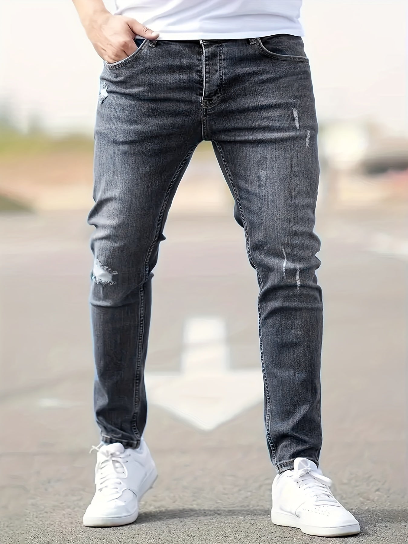 Slim Fit Stretch Denim Jeans for Men
