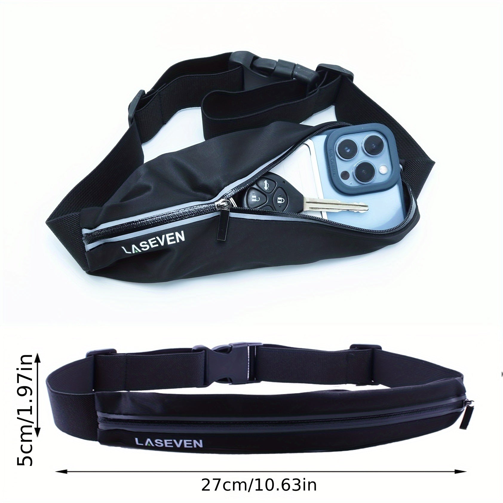 Waterproof Reflective Running Waist Bag Safe Fanny Pack