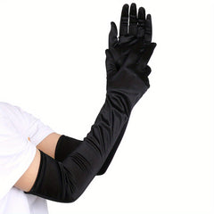 20s Satin Stretchy Gloves Masquerade Party Women's Accessori
