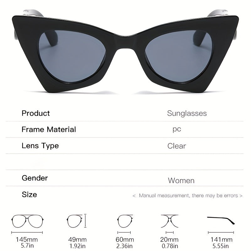 Cat Eye Sunglasses Hollow Temple Glasses UV400