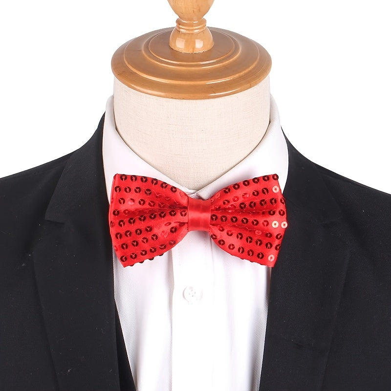 Sequin Bowtie For Women Solid Sparkle Bow Ties For Women