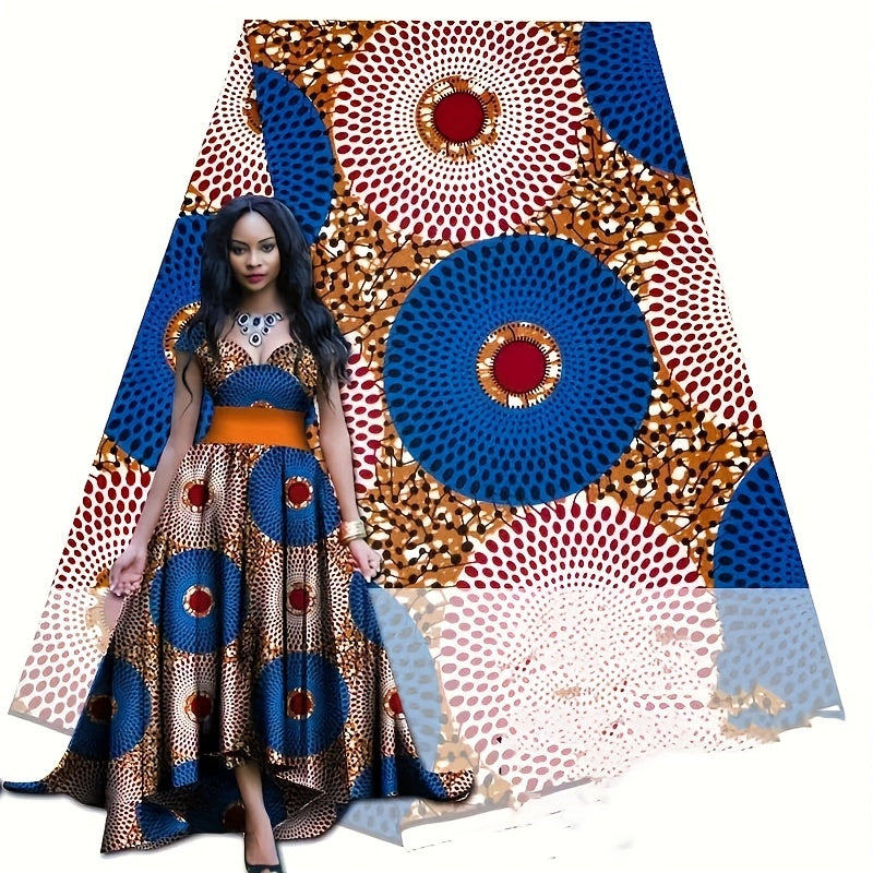 African Wax Dye Cloth - Ethnic Style Double Sided Printing Fabric