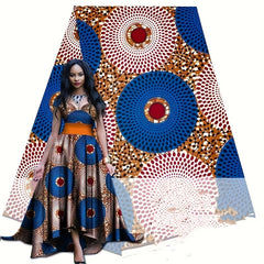 African Wax Dye Cloth - Ethnic Style Double Sided Printing Fabric