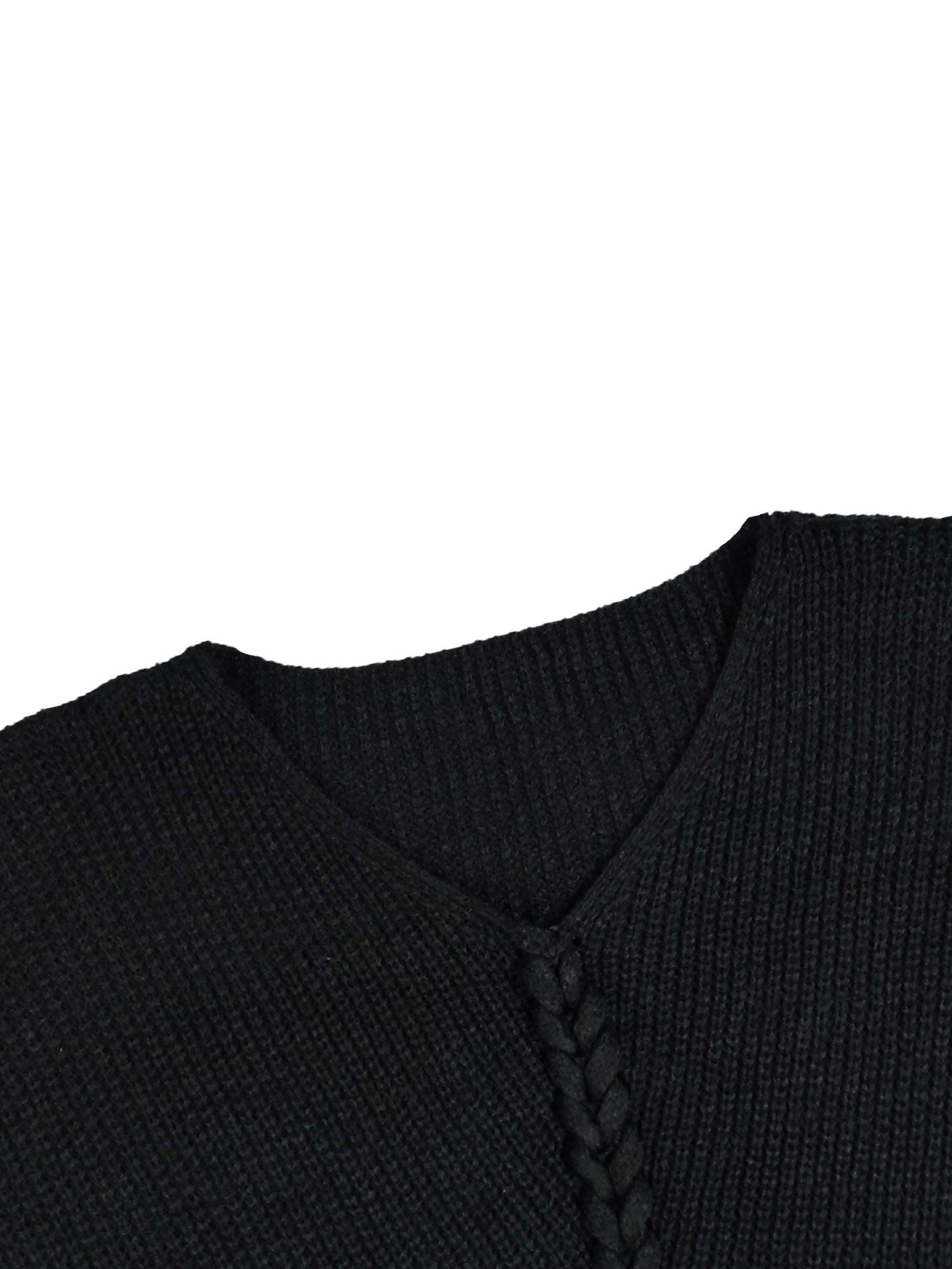  Casual Sweater Women's Plus Solid V Neck Lace Up Pullover Jumper