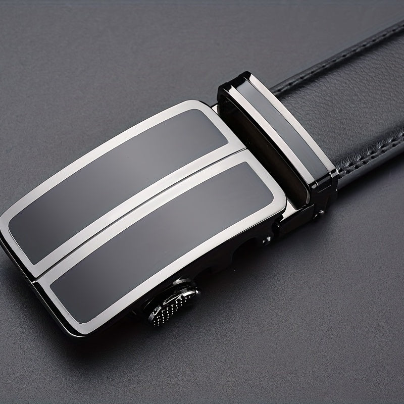 Men's Leather Belt Automatic Buckle Stylish Versatile Business Suit