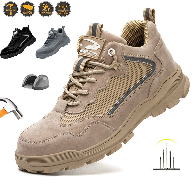 Men's Steel Toe Puncture Proof Work Safety Shoes